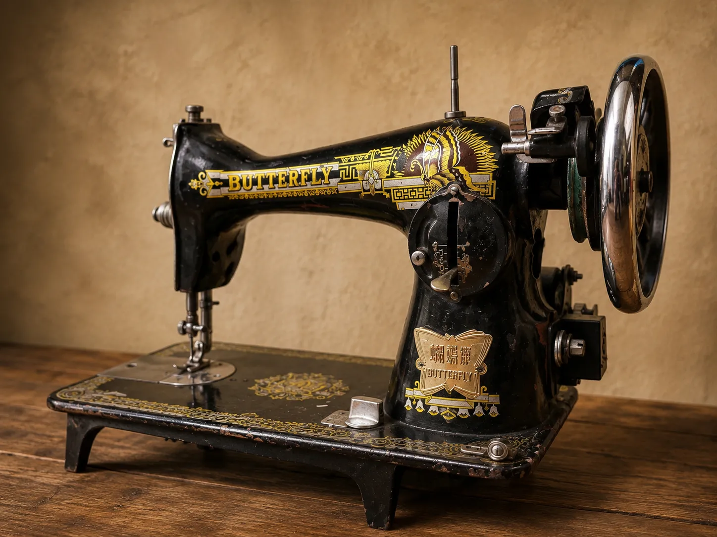 Antique sewing machine used by our grandmother