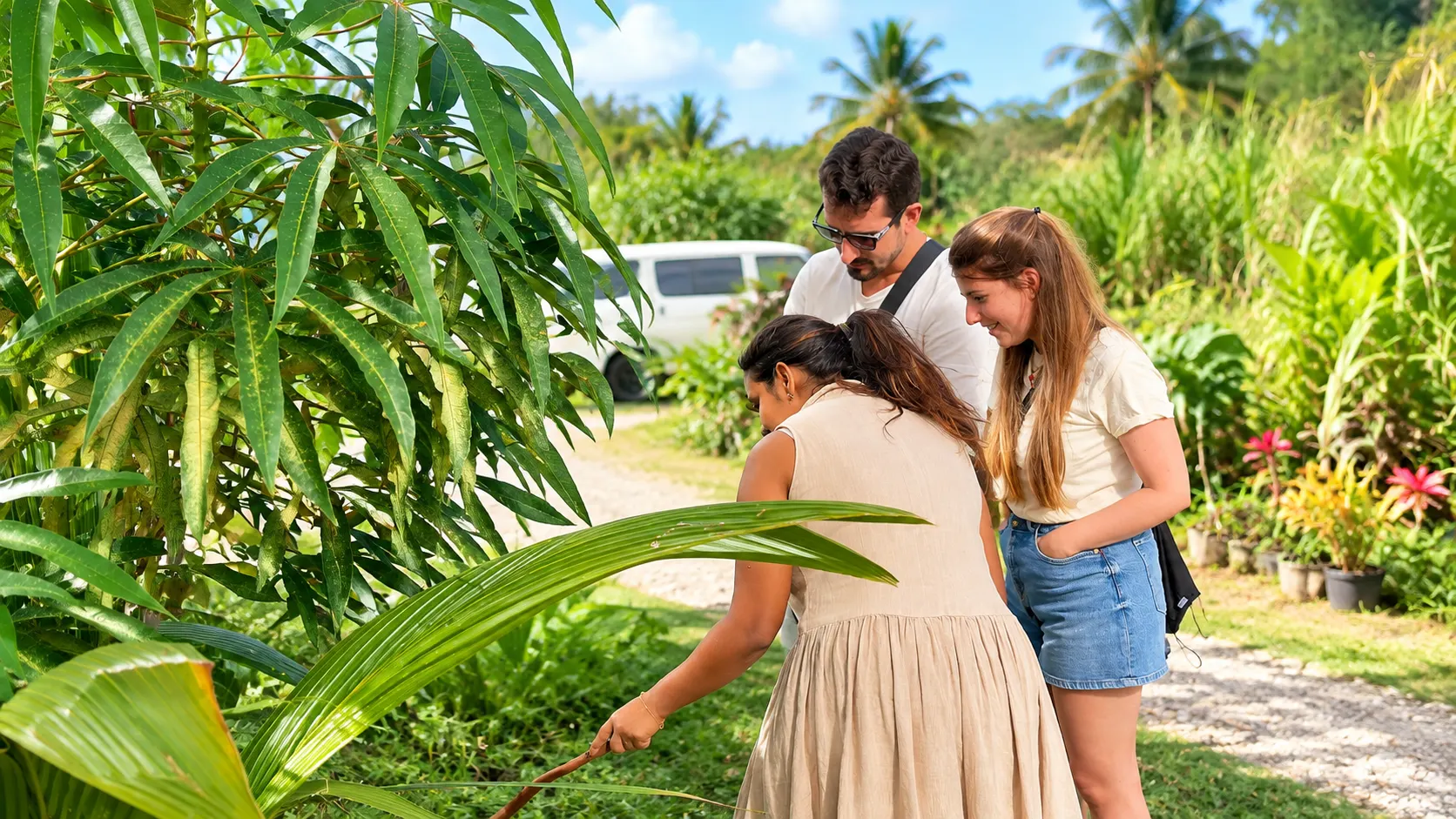 Living gardens at Heritage Spice House, Riambel