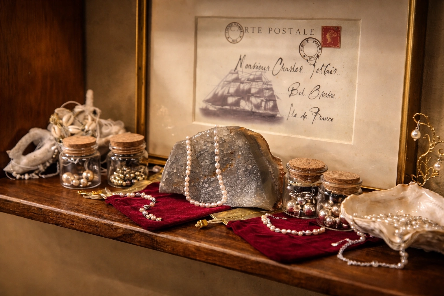 Locally made jewellery in the Heritage Spice House boutique