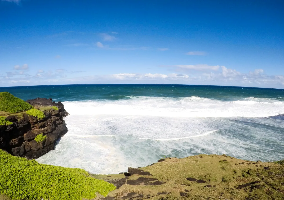 South coast cliffs at Souillac, Mauritius