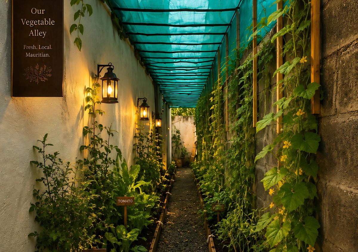 The vegetable alley at Heritage Spice House