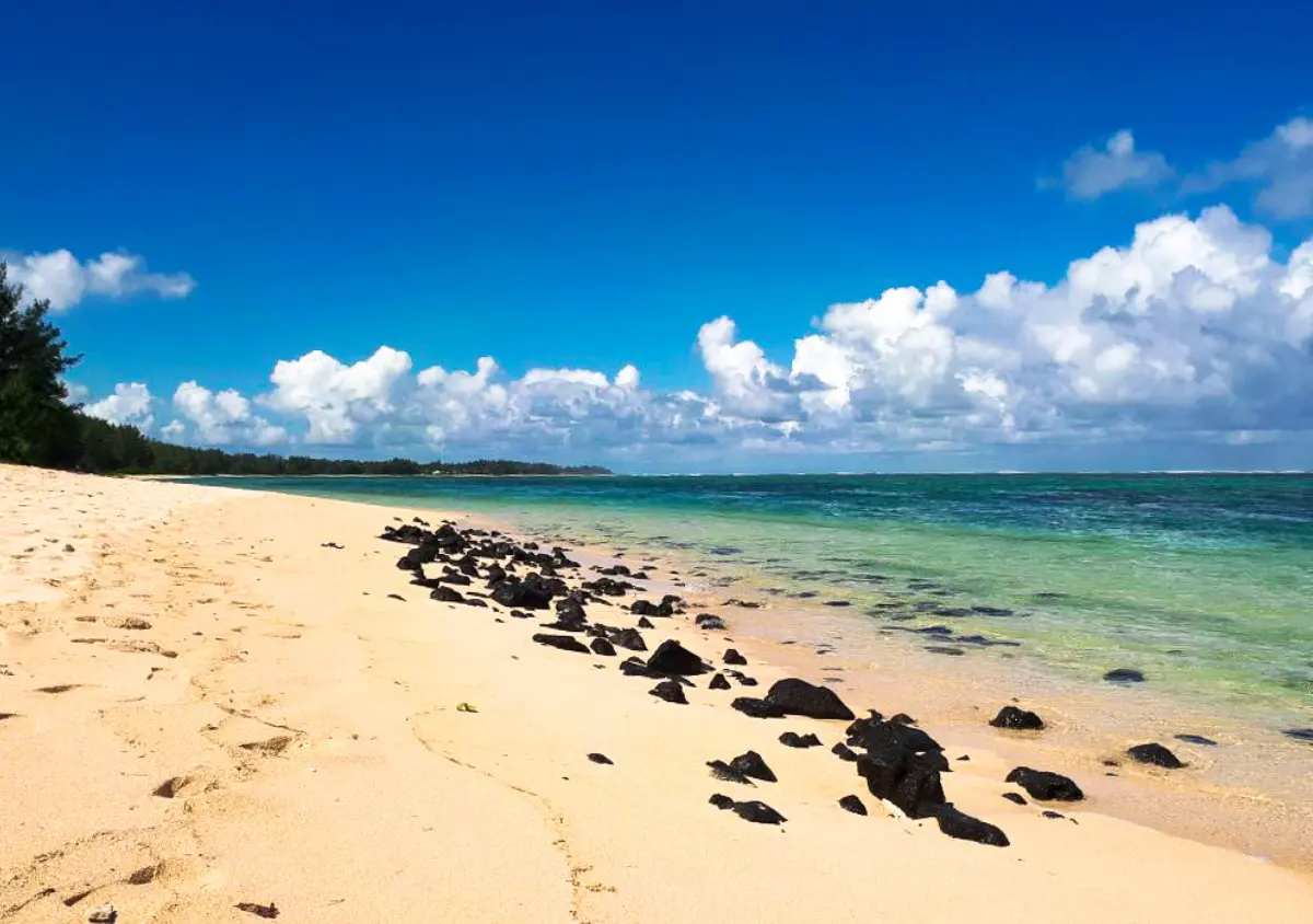 Pomponette beach, south Mauritius